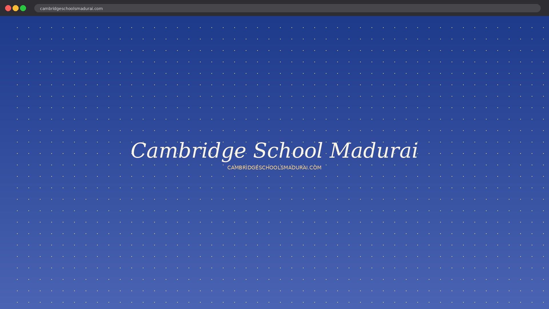 Cambridge School Madurai